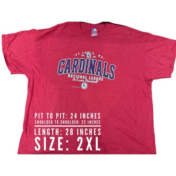 Vintage Tees - Official MLB Merchandise St Louis Cardinals Graphic Tee*SZ 2XL - Picture 3 of 5